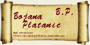 Bojana Platanić vizit kartica